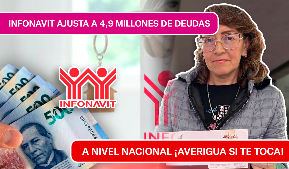 ¡SALDADO Y AJUSTADO! INFONAVIT APORTA CAMBIOS Y SOLUCIONES A 4,9 MILLONES DE DEUDORES
