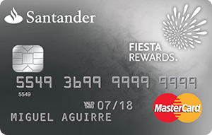 Tarjeta de crédito Fiesta Rewards Platinum de Santander
